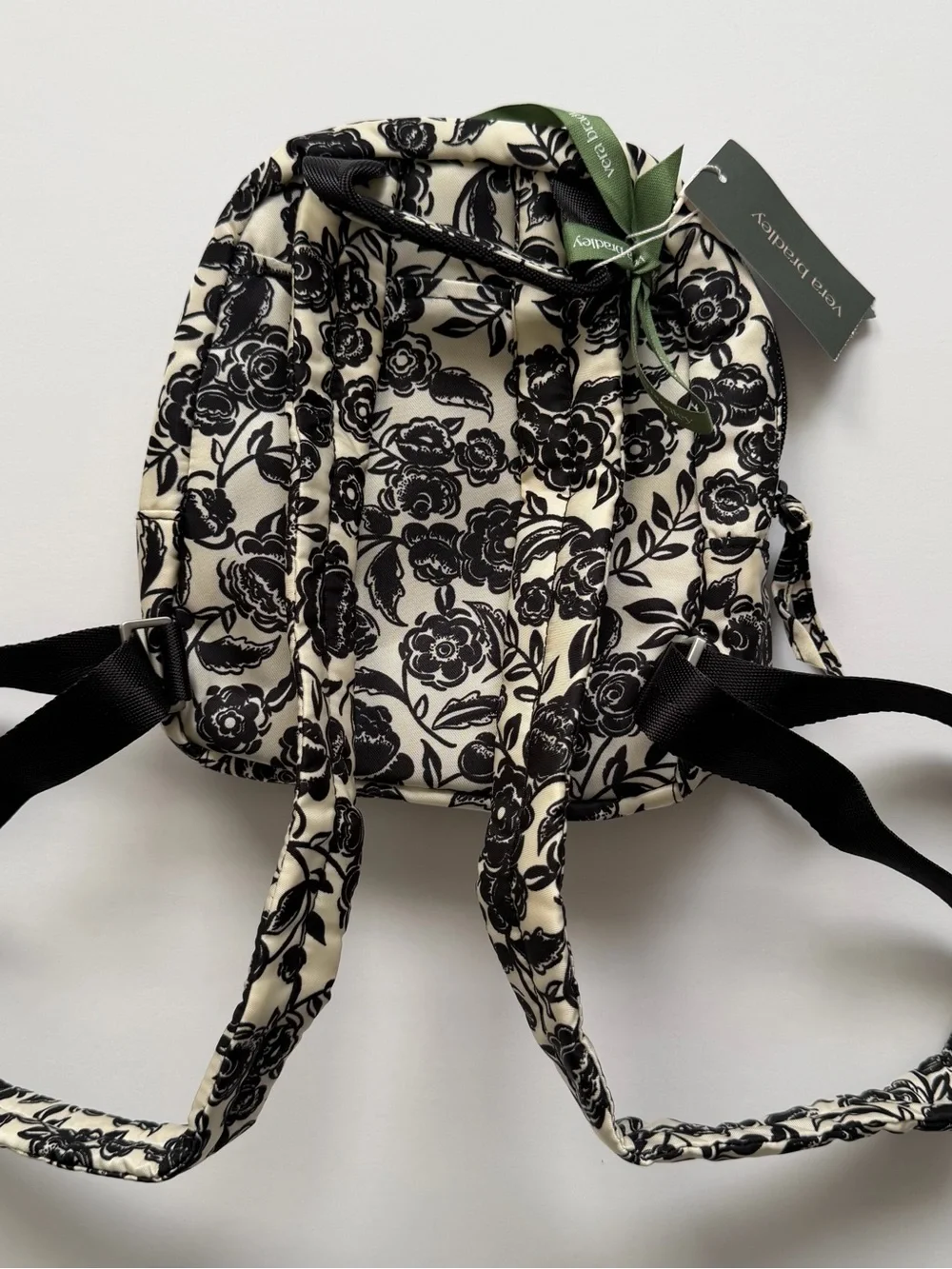 NWT Vera Bradley Mini Banbury Backpack in Bubbly Flowers Black